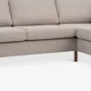 Online HELLERUPSofá HELLERUP rinconera derecha tela beis/roble natural 2 Plazas|3 Plazas
