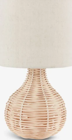 Sale HELMERLámpara de mesa HELMER Ø17xA32cm natural Lámparas