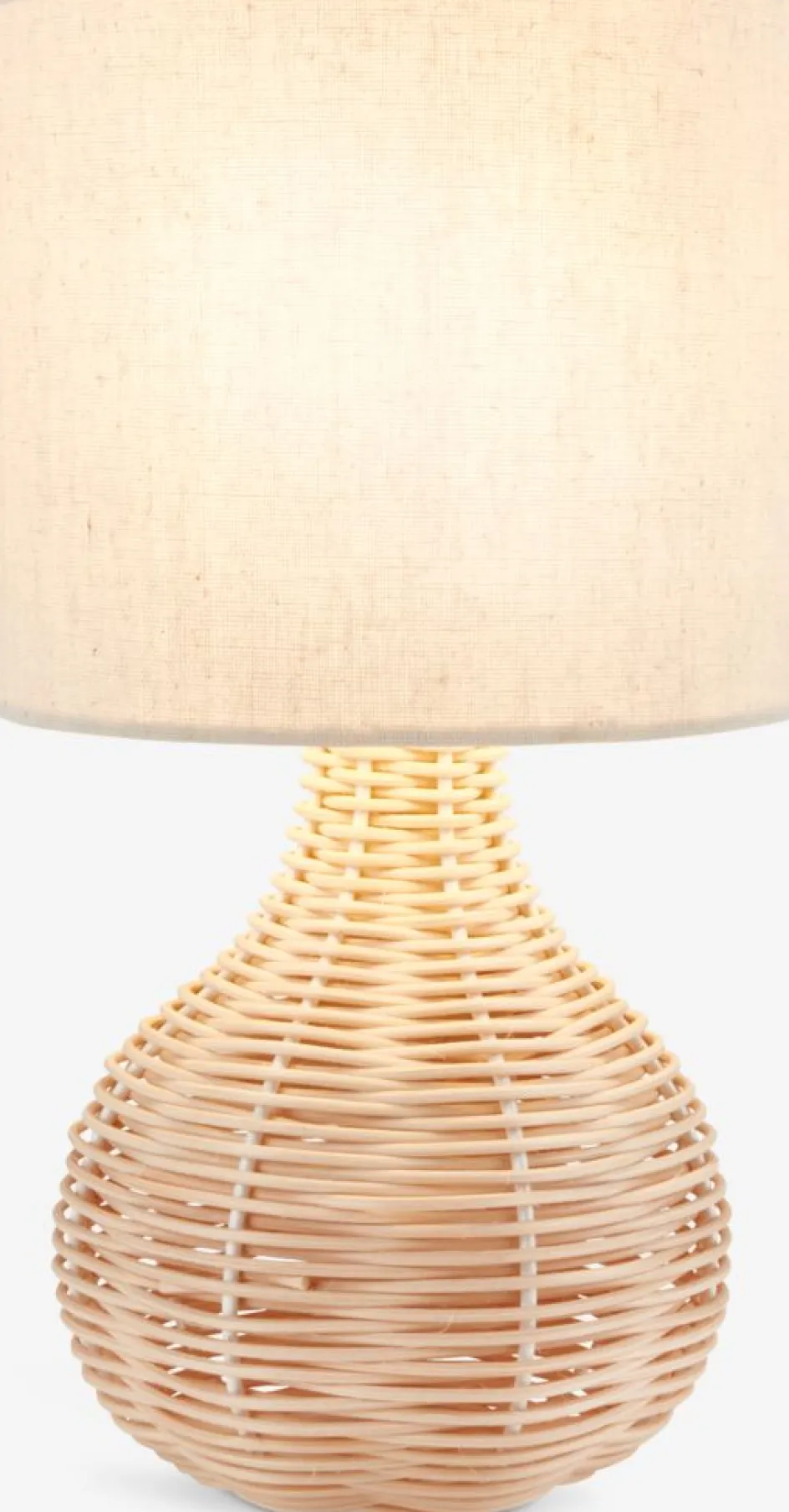 Sale HELMERLámpara de mesa HELMER Ø17xA32cm natural Lámparas