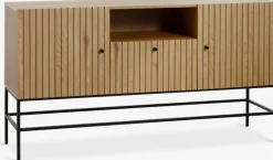 Clearance HEMDRUPAparador HEMDRUP 2 puertas 1 cajón color roble cálido Aparadores|Aparadores