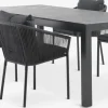 New HESTEHAVE + GILJAMesa HESTEHAVE L205/275 negro + 4 sillas GILJA gris Conjuntos Mesa Y Sillas De Jardín