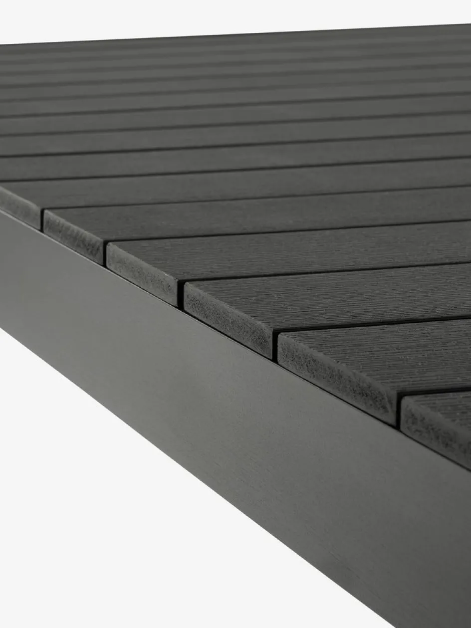 New HESTEHAVE + GILJAMesa HESTEHAVE L205/275 negro + 4 sillas GILJA gris Conjuntos Mesa Y Sillas De Jardín