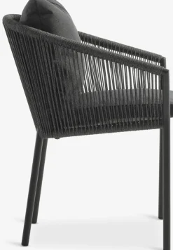 New HESTEHAVE + GILJAMesa HESTEHAVE L205/275 negro + 4 sillas GILJA gris Conjuntos Mesa Y Sillas De Jardín