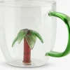 Outlet HILMERTaza HILMER Ø8xA9cm 32cl cristal con palmera Vasos Y Tazas