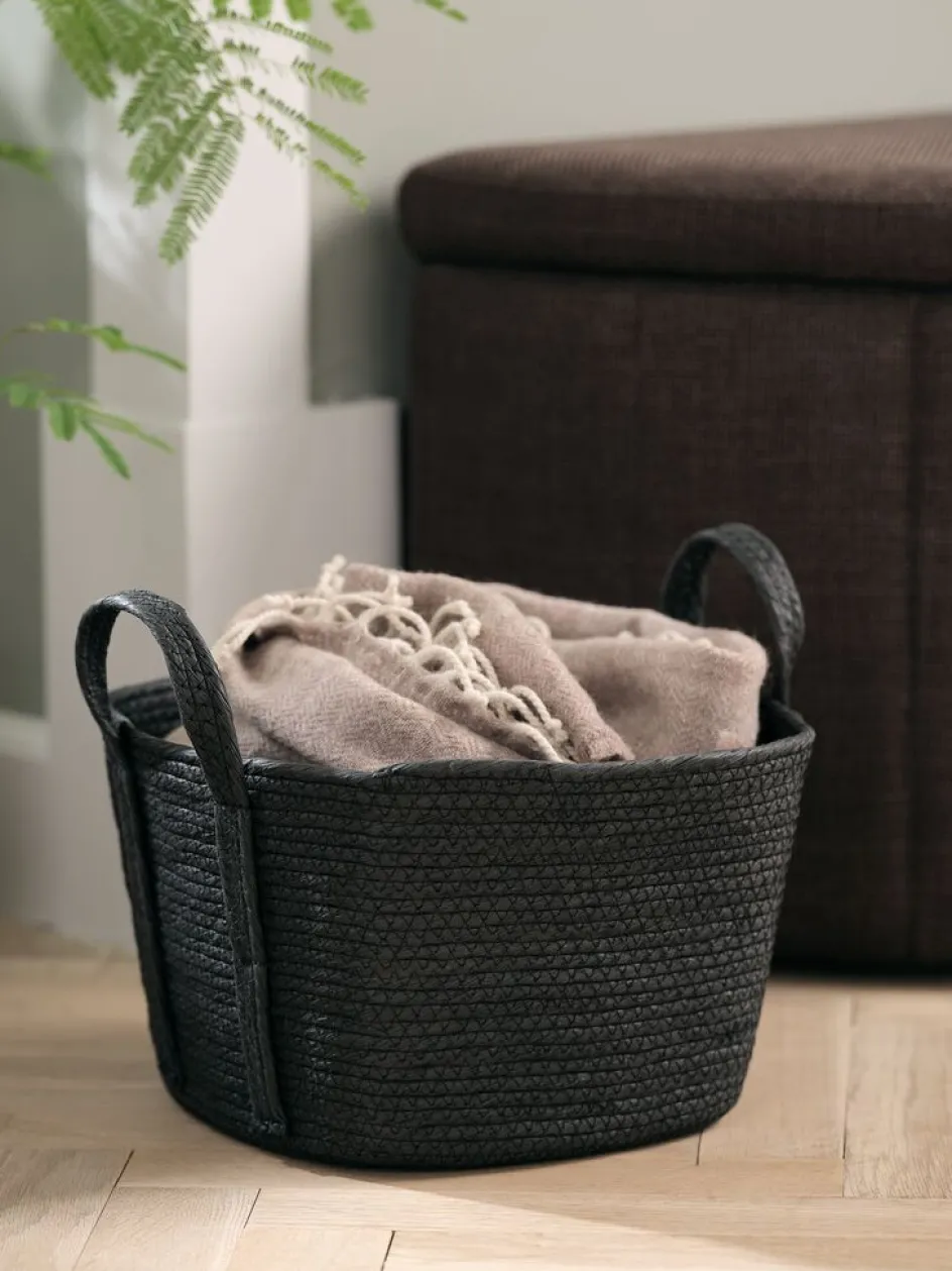 Best HJALTICesta HJALTI A30xL30xA20cm negro Todas Las Cestas|Cestas Y Cajas