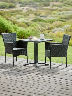 HOBRO + AIDTMesa HOBRO L70 + 2 sillas AIDT Conjuntos Mesa Y Sillas De Jardín