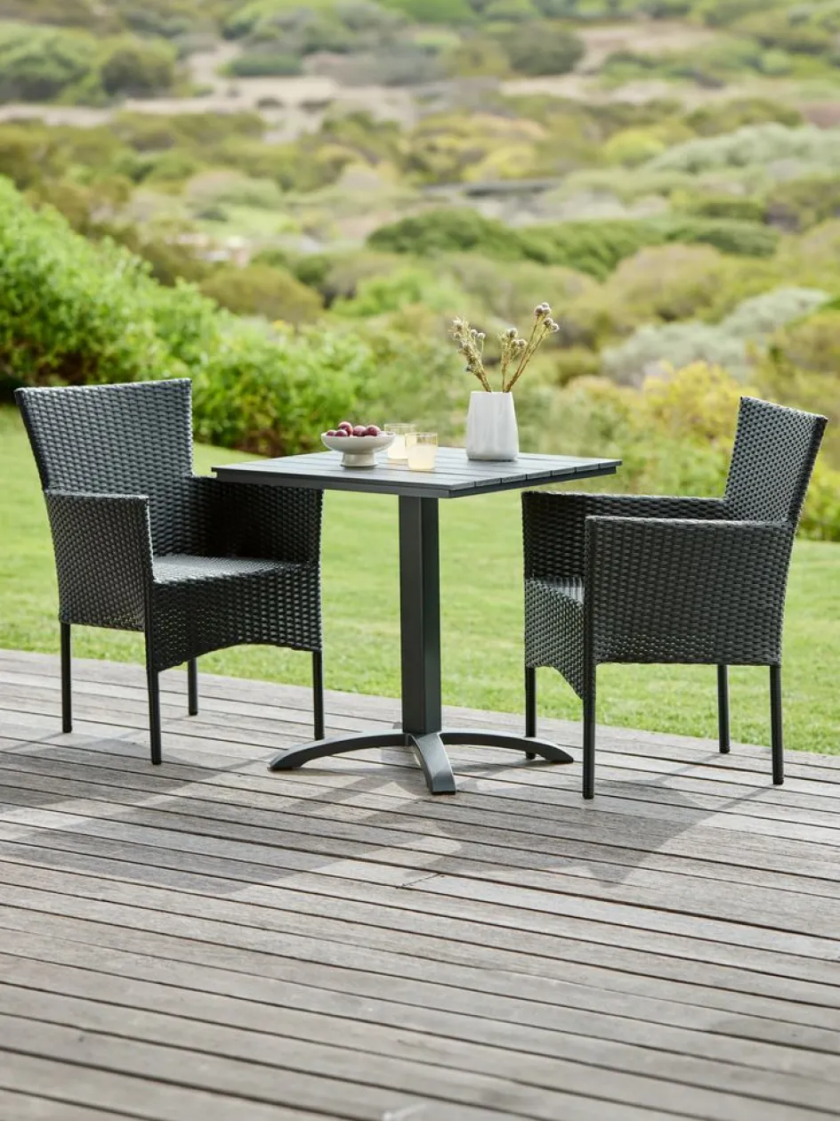 HOBRO + AIDTMesa HOBRO L70 + 2 sillas AIDT Conjuntos Mesa Y Sillas De Jardín