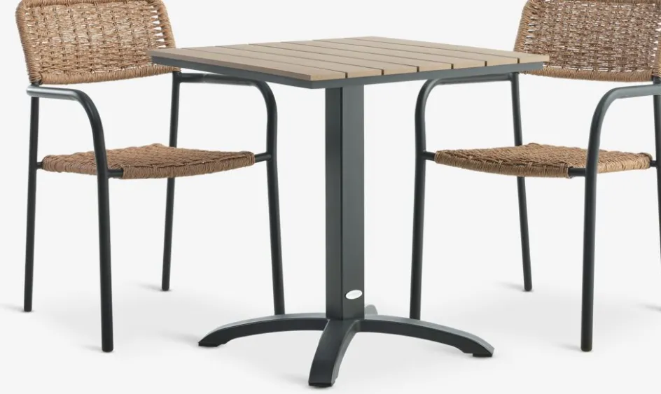 Best HOBRO + ORKANGERMesa HOBRO L70 + 2 sillas ORKANGER Conjuntos Mesa Y Sillas De Jardín
