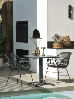 New HOBROMesa de balcón HOBRO A70xL70 Mesas De Jardín