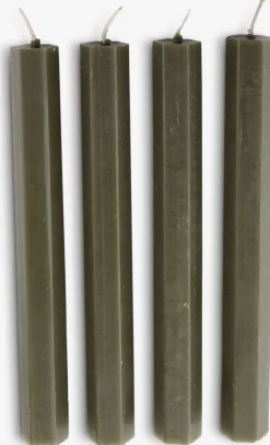 New HOLMEVelas para candelabro HOLME A20cm oliva 4 unidades Velas Y Servilletas|Velas Y Servilletas