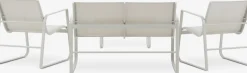 Sale HORNSLETConjunto muebles jardín HORNSLET 4 plazas beis Conjuntos Mesa Y Sillas De Jardín|Muebles De Jardín
