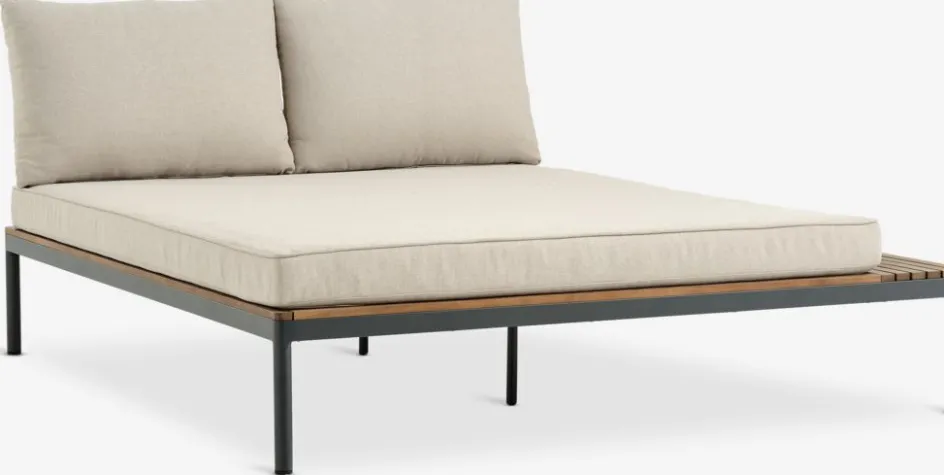 Outlet HOUConjunto jardín HOU chaise longue 6 plazas madera dura Conjuntos Mesa Y Sillas De Jardín|Muebles De Jardín