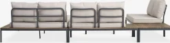 Outlet HOUConjunto jardín HOU chaise longue 6 plazas madera dura Conjuntos Mesa Y Sillas De Jardín|Muebles De Jardín