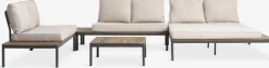 Outlet HOUConjunto jardín HOU chaise longue 6 plazas madera dura Conjuntos Mesa Y Sillas De Jardín|Muebles De Jardín