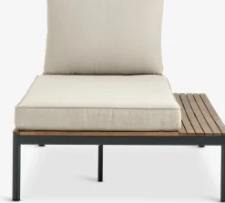 Online HOUConjunto jardín HOU con chaise longue 3 plazas madera dura Conjuntos Mesa Y Sillas De Jardín|Muebles De Jardín