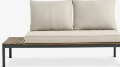 Online HOUConjunto jardín HOU con chaise longue 3 plazas madera dura Conjuntos Mesa Y Sillas De Jardín|Muebles De Jardín
