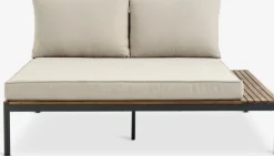 Clearance HOUMódulo de jardín HOU chaise longue 2 plazas madera dura Muebles De Jardín