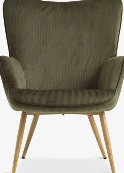 Hot HUNDESTEDSillón HUNDESTED pana /color roble natural Sillones