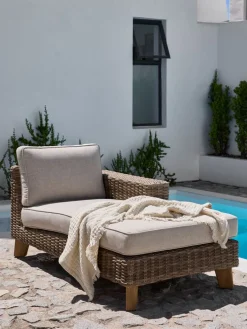 Sale HUSAATumbona HUSAA A88xL162 derecha natural Muebles De Jardín|Tumbonas