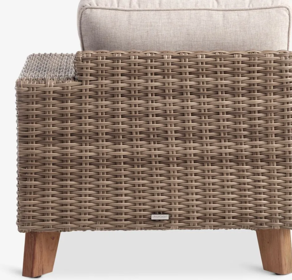 Outlet HUSAATumbona HUSAA A88xL162 izquierda natural Muebles De Jardín|Tumbonas