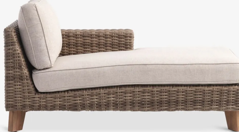 Outlet HUSAATumbona HUSAA A88xL162 izquierda natural Muebles De Jardín|Tumbonas