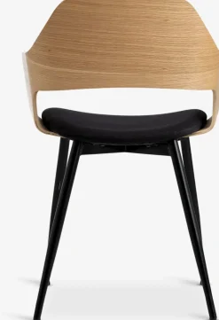 Online HVIDOVRESilla de comedor HVIDOVRE /tela negro Sillas De Comedor