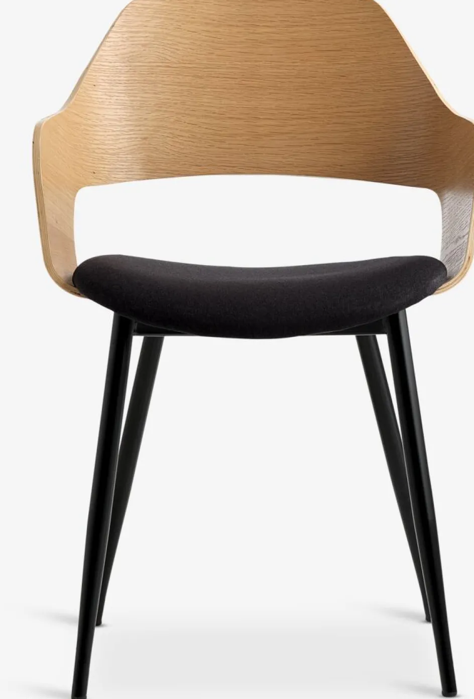 Online HVIDOVRESilla de comedor HVIDOVRE /tela negro Sillas De Comedor