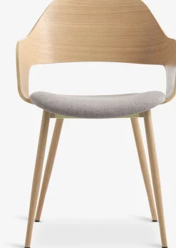 New HVIDOVRESilla de comedor HVIDOVRE /tela gris claro Sillas De Comedor