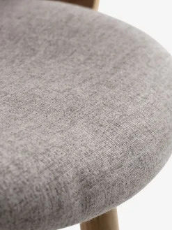 New HVIDOVRESilla de comedor HVIDOVRE /tela gris claro Sillas De Comedor