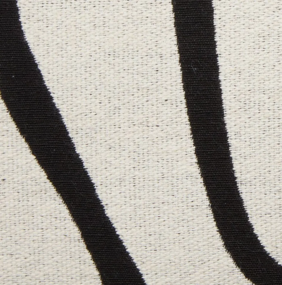 New HVITVEISCojín HVITVEIS 45x45 blanco crudo/negro Cojines