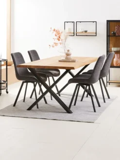 New HYGUMSilla de comedor HYGUM giratoria /negro Sillas De Comedor