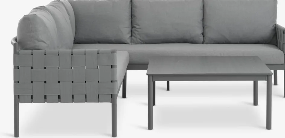 Outlet IANOConjunto muebles jardín IANO 5 plazas gris Conjuntos Mesa Y Sillas De Jardín|Muebles De Jardín