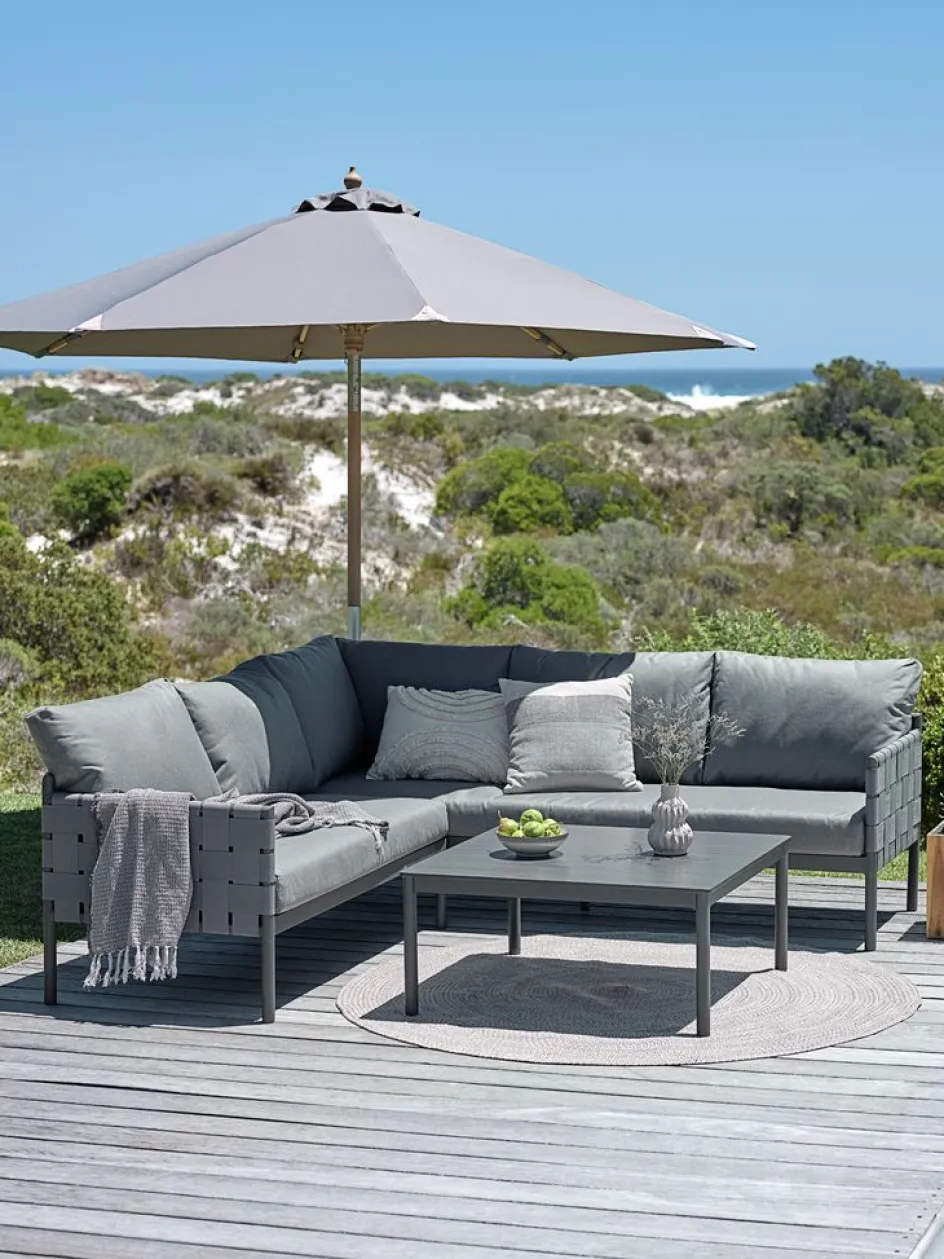 Outlet IANOConjunto muebles jardín IANO 5 plazas gris Conjuntos Mesa Y Sillas De Jardín|Muebles De Jardín