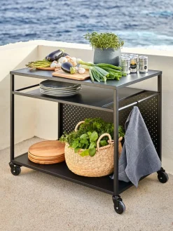 Sale INDSLEVMesa de barbacoa INDSLEV A50xL90 negro Decoración De Jardín