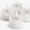 INGEMANVelas pequeñas LED INGEMAN Ø4xA4cm blanco 4 uds temporizador Velas LED