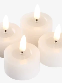 INGEMANVelas pequeñas LED INGEMAN Ø4xA4cm blanco 4 uds temporizador Velas LED