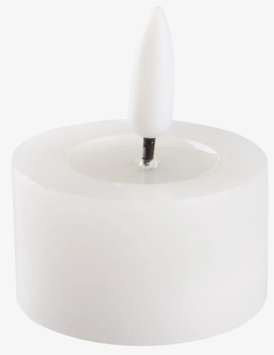 INGEMANVelas pequeñas LED INGEMAN Ø4xA4cm blanco 4 uds temporizador Velas LED