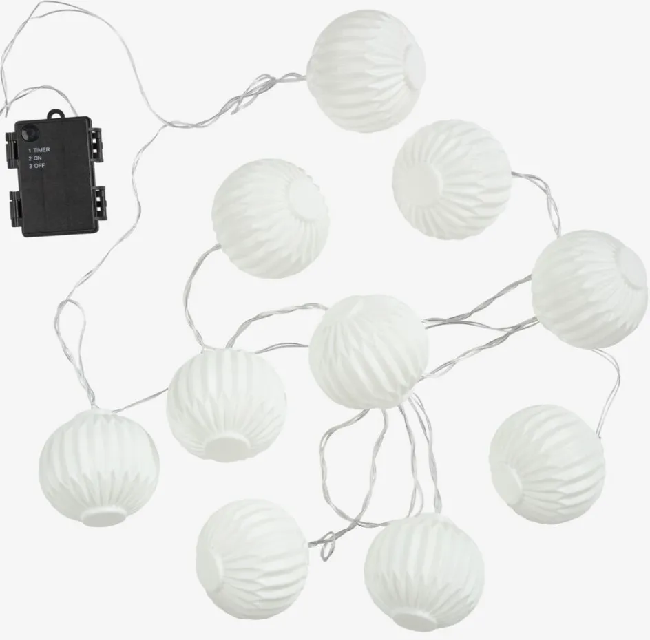 Online ISFUGLGuirnalda de luces exterior ISFUGL L315cm 10 LED blanco Iluminación Exterior
