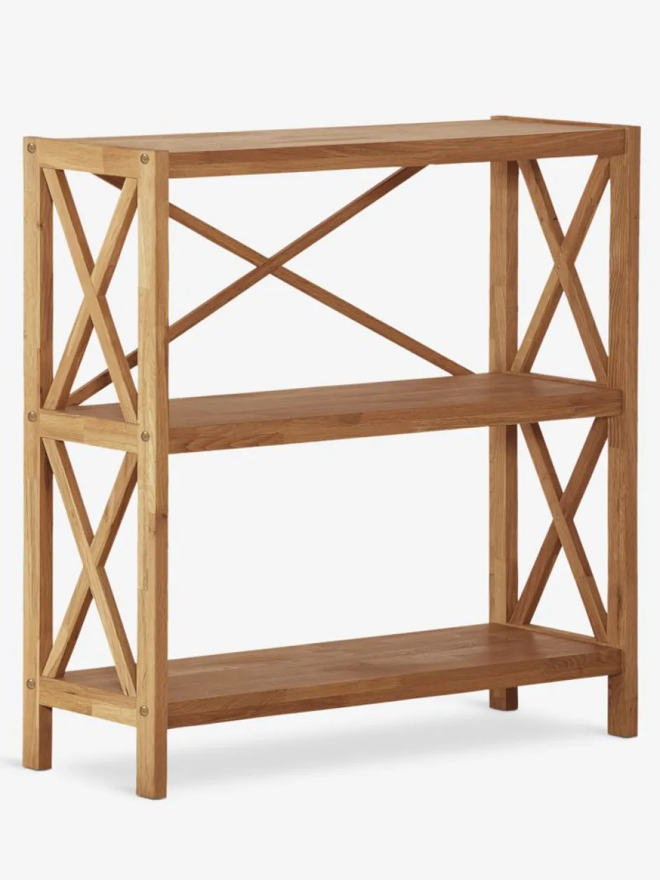 New JANNERUPEstantería JANNERUP ancha 3 estantes roble natural Estanterias Y Librerías|Estanterias Y Librerías