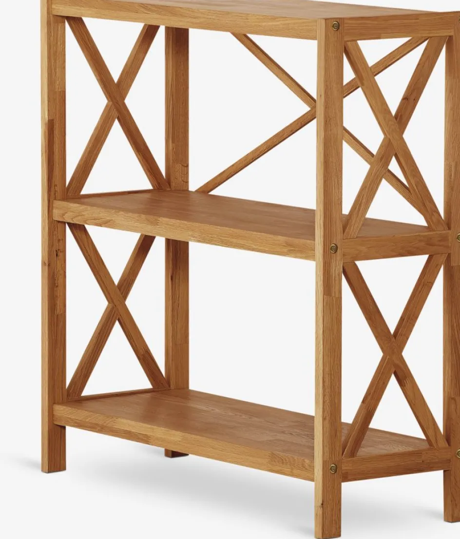 New JANNERUPEstantería JANNERUP ancha 3 estantes roble natural Estanterias Y Librerías|Estanterias Y Librerías