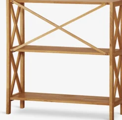 New JANNERUPEstantería JANNERUP ancha 3 estantes roble natural Estanterias Y Librerías|Estanterias Y Librerías