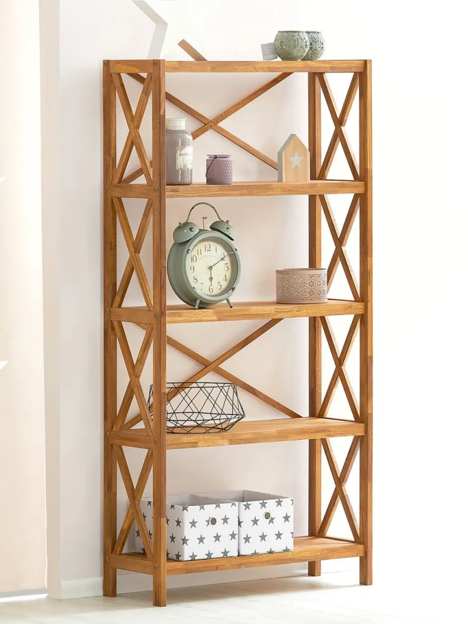 New JANNERUPEstantería JANNERUP ancha 5 estantes roble natural Estanterias Y Librerías|Estanterias Y Librerías