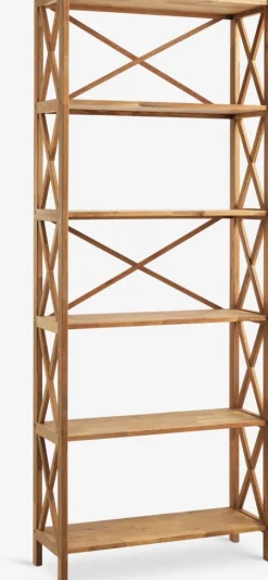 JANNERUPEstantería JANNERUP ancha 6 estantes roble natural Estanterias Y Librerías|Estanterias Y Librerías