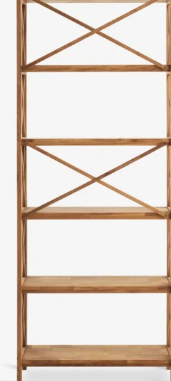 JANNERUPEstantería JANNERUP ancha 6 estantes roble natural Estanterias Y Librerías|Estanterias Y Librerías