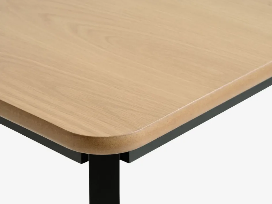 Hot JEGINDMesa de comedor JEGIND 80x130 roble natural/negro Mesas De Comedor