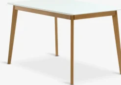 Discount JEGINDMesa de comedor JEGIND 80x130 blanco/natural Mesas De Comedor