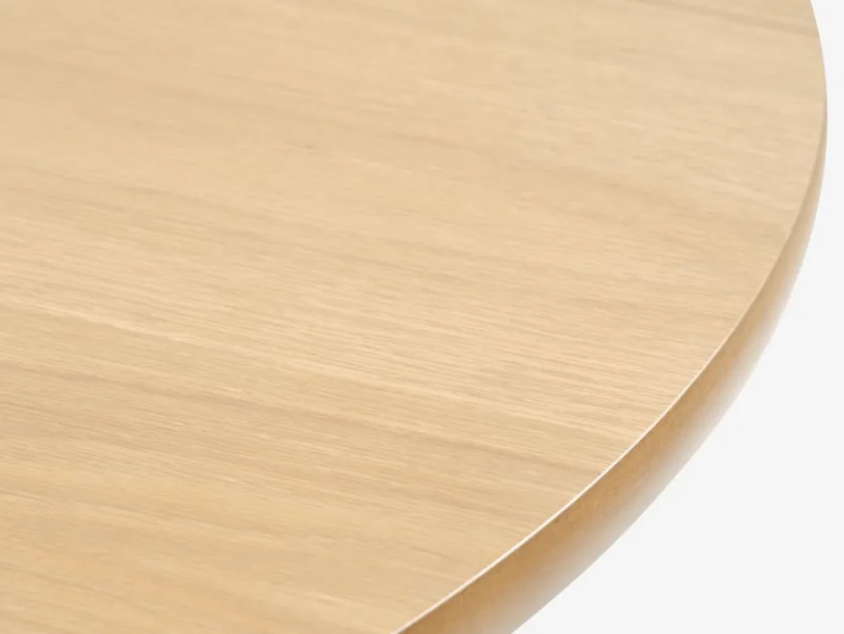 Sale JEGINDMesa de comedor JEGIND Ø105 roble natural/negro Mesas De Comedor