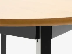 Sale JEGINDMesa de comedor JEGIND Ø105 roble natural/negro Mesas De Comedor