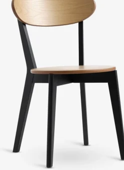 Hot JEGINDSilla de comedor JEGIND roble natural /negro Sillas De Comedor