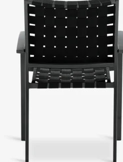 Discount JEKSENSilla apilable JEKSEN negro Sillas De Jardín